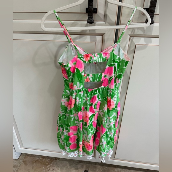 Lilly Pulitzer Macauley Dress New Green Everything Nice (D8) - Picture 7 of 8